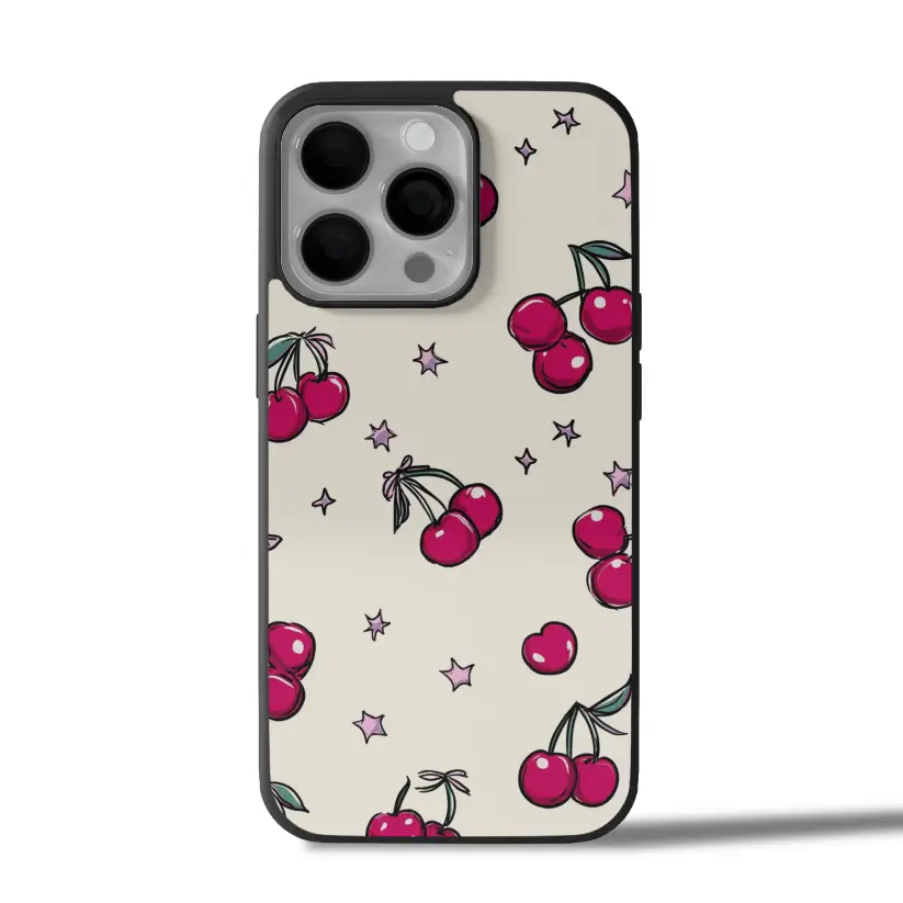 Cherry Star Charm iPhone Case Cover