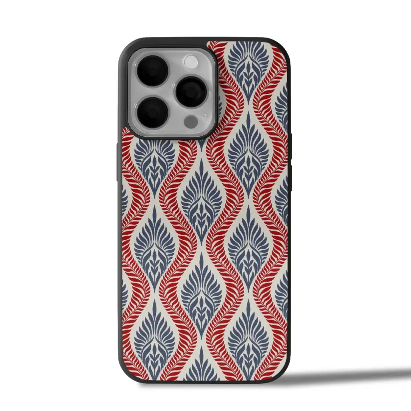 Royal Flame Pattern iPhone Case Cover