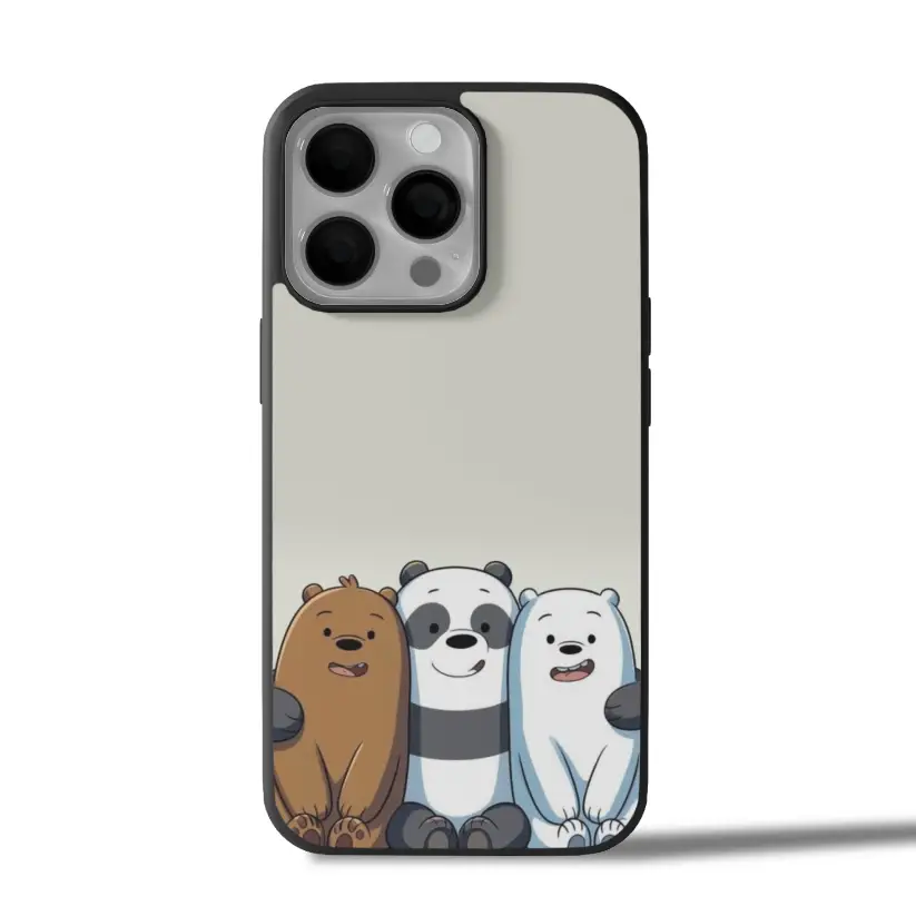 Bear Trio Bliss Cute iPhone Case Cover