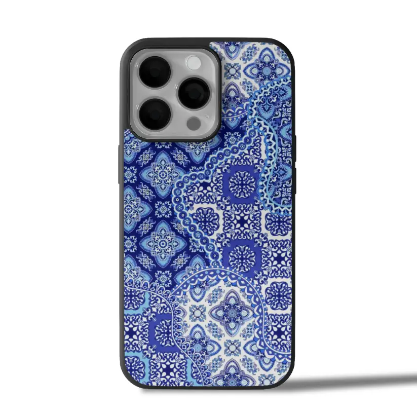Blue Mosaic Elegance iPhone Case Cover