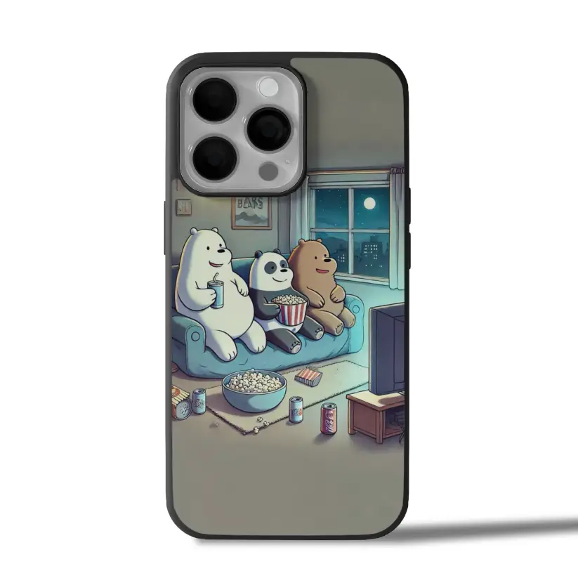 Bear Movie Night Cute iPhone Case Cover