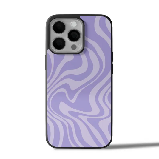 Abstract Purple Wavy iPhone Case Cover