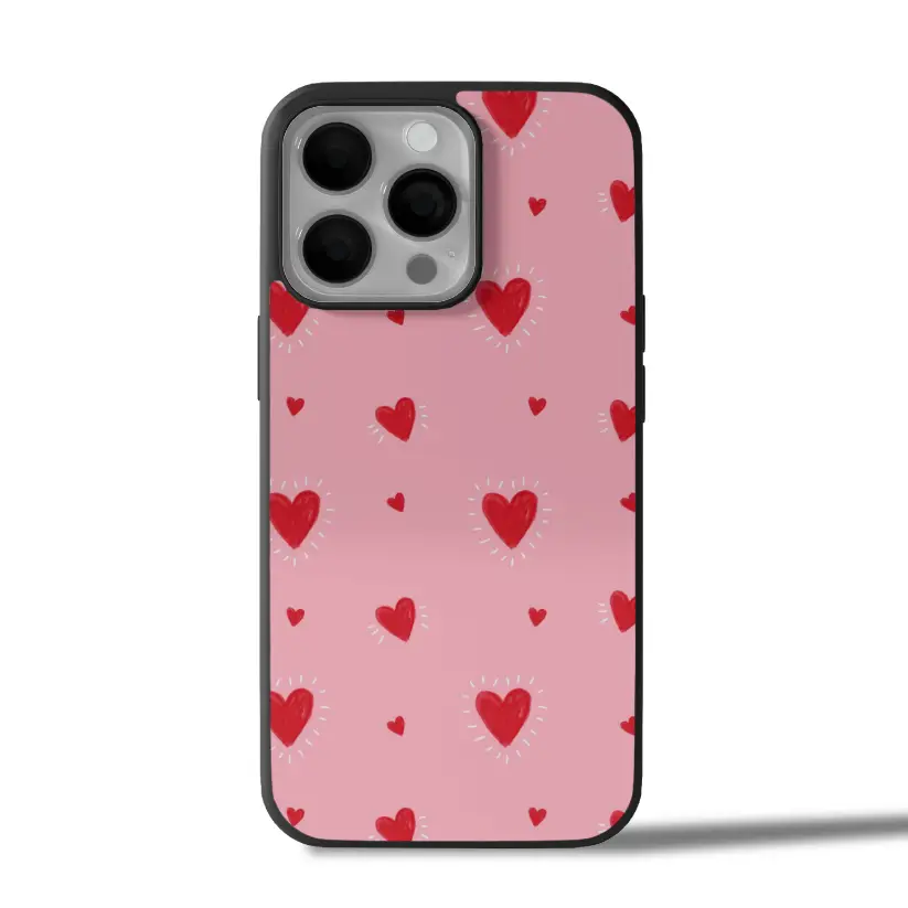 Pink Heart iPhone Case Cover